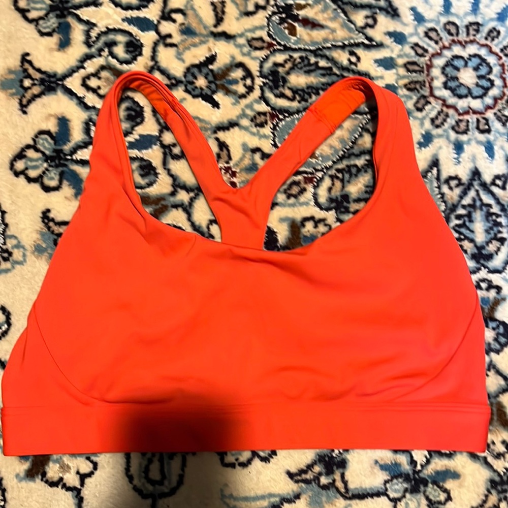 Athleta Bright Orange Sports Bra - M